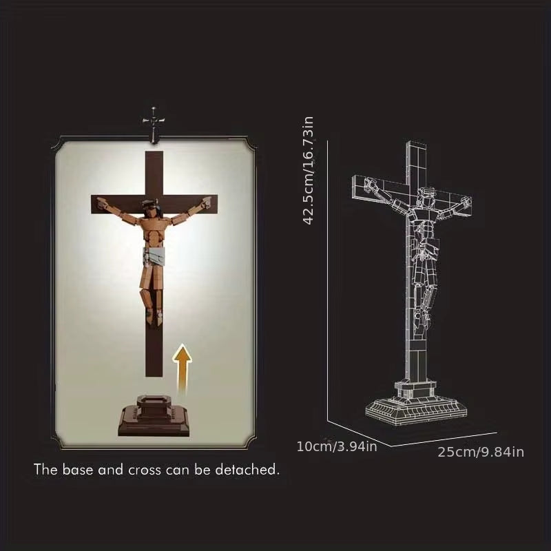 New Creative Building Block Model Set, Architectural Building Block Assembly Toy Set, Christmas and Birthday Gift, Desktop and L